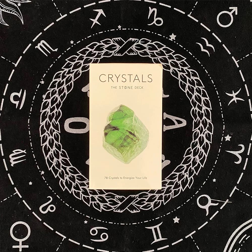 78 carte Cristalli The Stone Deck Oracle Gioco da tavolo Carte per Divinazione Destino Famiglia Festa Intrattenimento Carte da gioco Regalo di Natale