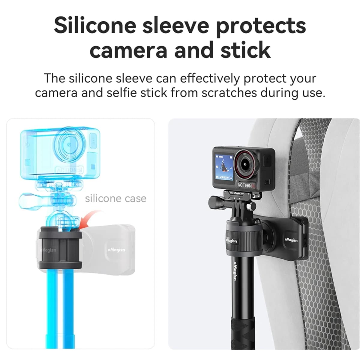 M85K Supporto per selfie stick Supporto per morsetto per tracolla per zaino a mani libere per X4 X3 Pro 2 13 Accessori