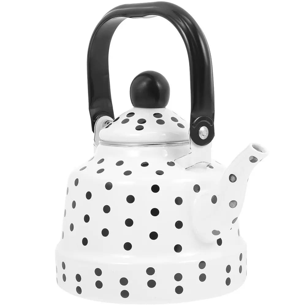 Vintage Teapot in Gel Nail Polish with Handle to Boil Water, Fit for Induction Shapes, Christmas Teapot