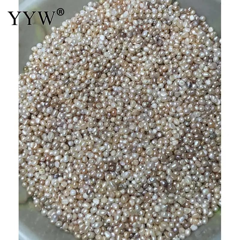 500g/Bag Pearl Beads 4-9mm Fashion Jewelry 2025 Wholesale Natural Freshwater Pearl Loose Beads No Hole Mixed Colors DIY Pearls