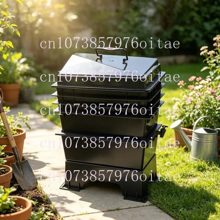 PP Garbage Fermentation Bin, Gardening Tools, Yard Composting Bin, Household Kitchen Waste Organic Fertilizer Making Artifact