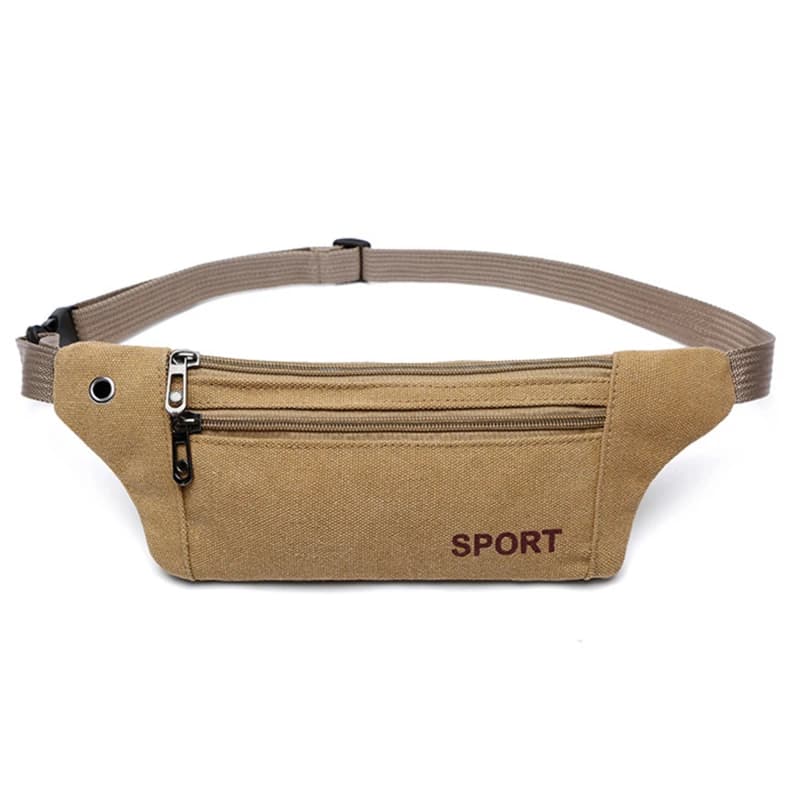 Fanny Pack Running Bags Waist Bag 2024 New Canvas Bag Travel Camping Trekking Pocket Bench Pouch for Female Man Phone Coins