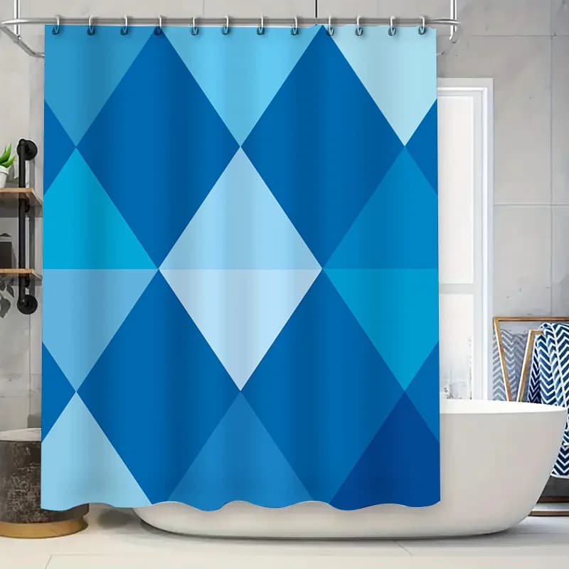 Tenda da doccia multicolore con design astratto vibrante per l'arredamento del bagno Borsa per shampoo in tessuto impermeabile