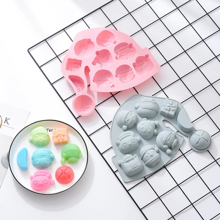 Stampo in silicone a forma di cappello per regali di Natale, stampo per torte, stampo per ghiaccio, stampo per cioccolato, stampo per sapone fatto a mano