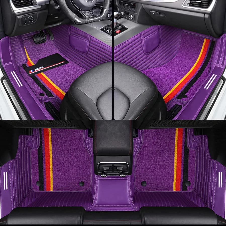 Tappetini speciali per auto su misura per la maggior parte dei modelli di auto al 95% 5 posti Tappeto completo Tappetino in pelle Protezione Accessori interni