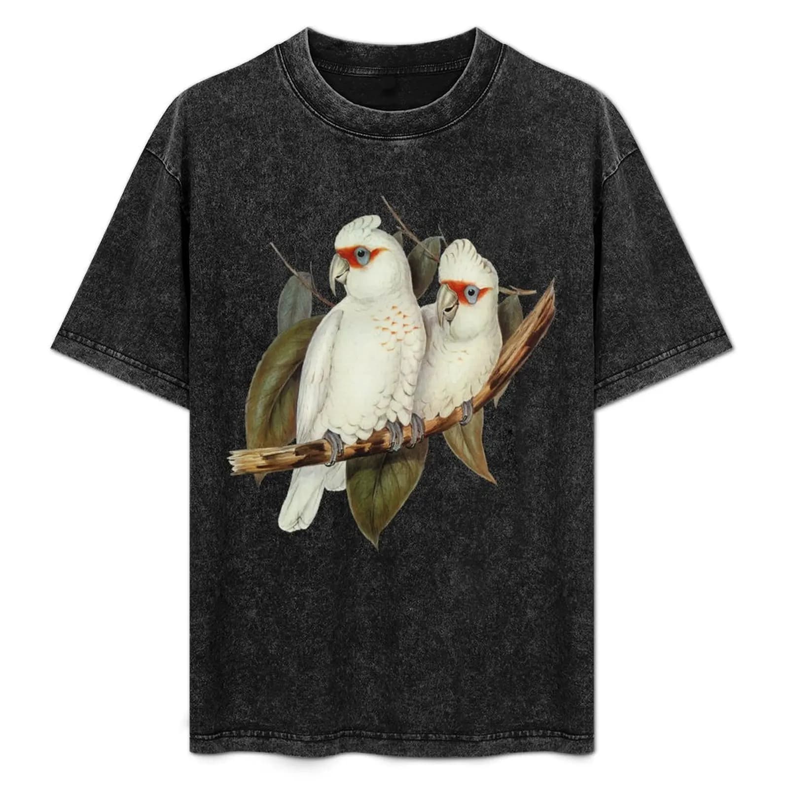 T-shirt Long-billed Cockatoos, top a maniche corte per uso quotidiano casual