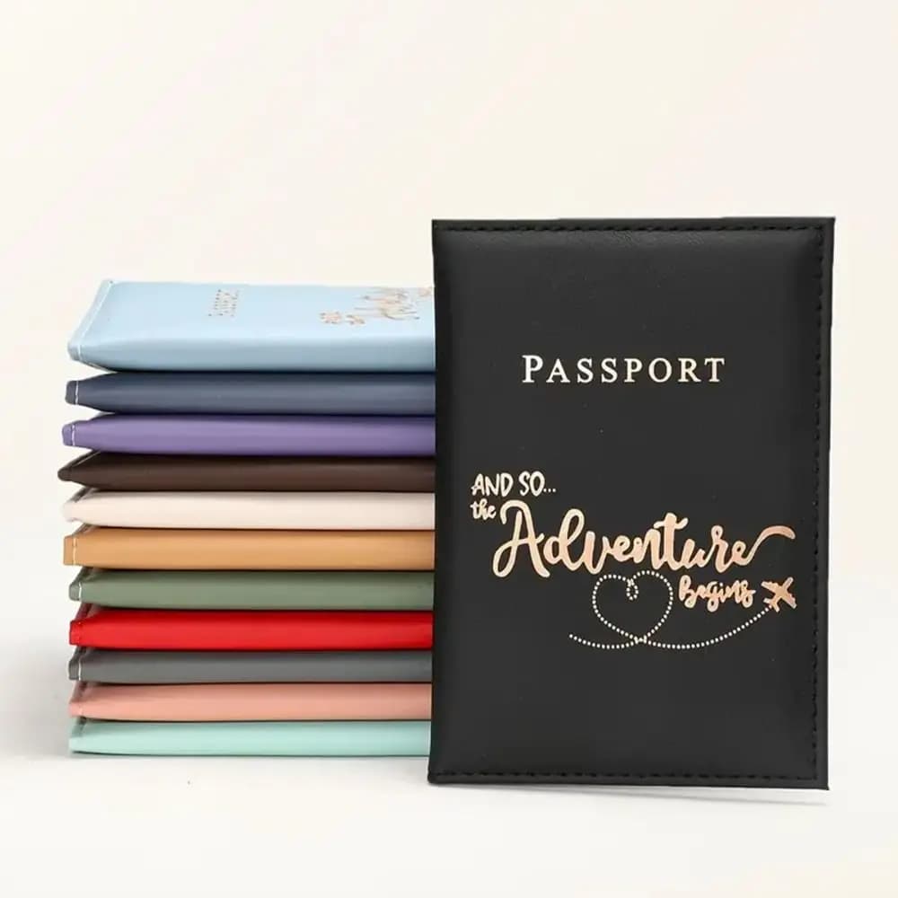 Custodia per passaporto da viaggio in pelle PU Fashion 2024 custodia per passaporto da donna nuova per uomo custodia protettiva per carte di credito da viaggio
