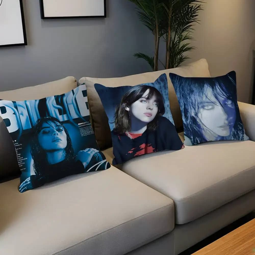 B-Billie E-Eilish Bearing Anime Bearing Sofa Bed Head Pillow Sheet 45x45 cm Fashion