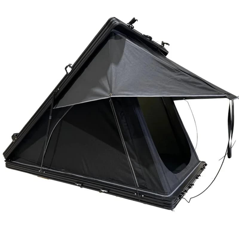 High Quality Aluminum Hard Shell Triangular Rooftop Tent, Designed for Jeep and 4x4 Offroad Cars for Outdoor Camping Use