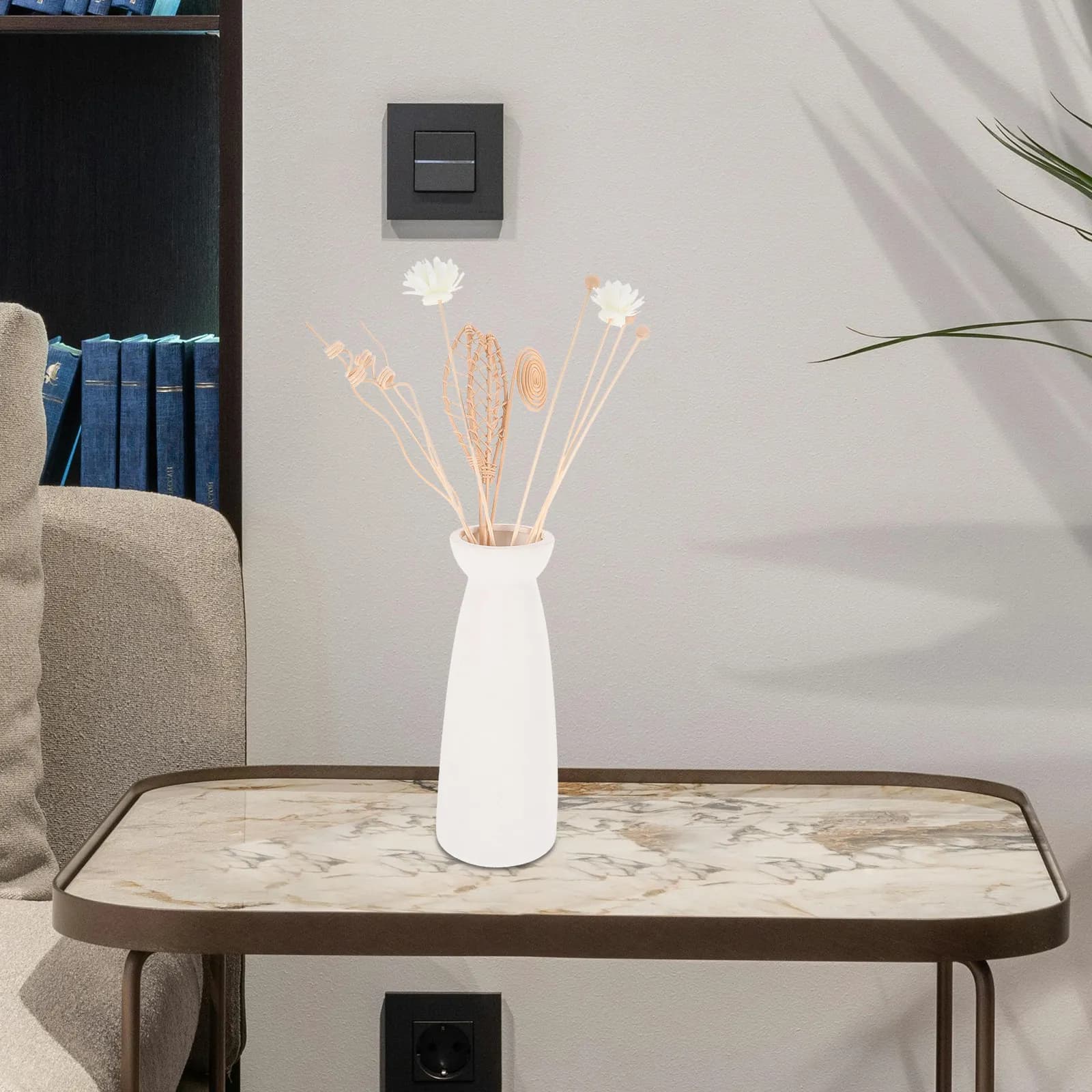 12Pcs No Flame Aroma Diffuser Sticks Natural Rattan Essential Oil Scent Diffuser Sticks Home Office Car Air Freshener