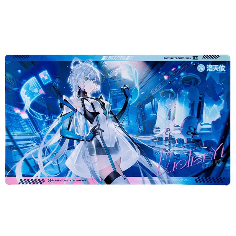 2024 Moeyu Vsinger Luo Tianyi tappetino per Mouse grande tappetino per Mouse Anime Vocaloid CODE LUO Cosplay piccola tastiera tappetino da gioco tappetino da scrivania