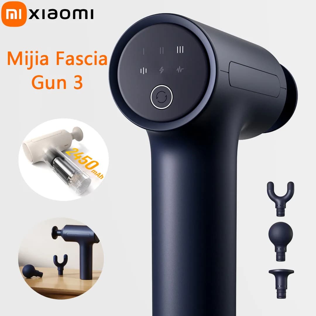 Xiaomi Mijia Gun 3 Type-C Charging 25KG Spin 2800 RPM 2450mAh Standby extra long Mode 3rd gear Relaxation and massage of muscles