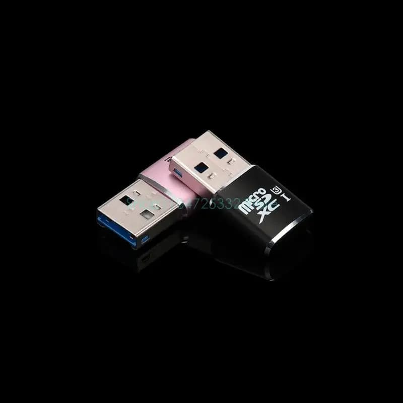 Adattatore per lettore di schede Flash USB 3 in 1 Lettore di schede USB Micro-SD Micro SDXC TF per computer con convertitore di schede Micro-SD Micro SDXC TF