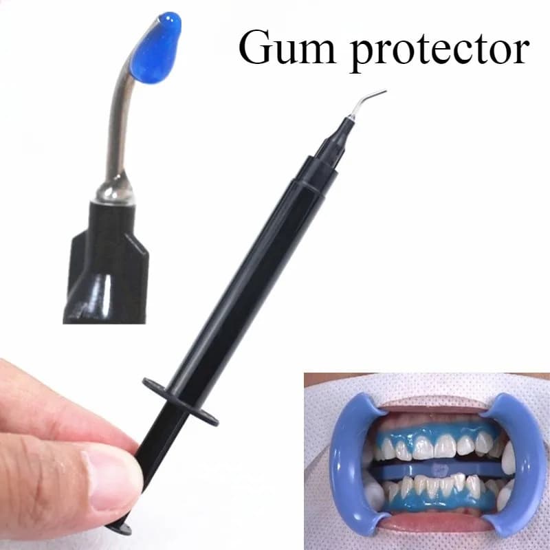 1PCS Gomma Dentale Protettivo UV Curabile Barriera Gengivale Resina Blu Polimerizzazione Rapida Luce Fredda Agente Sbiancante Laboratorio di Consumo