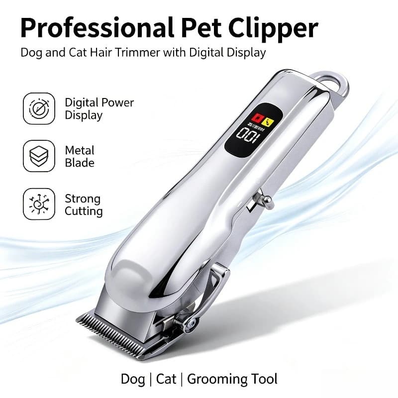 Electric Pet Hair Clipper Pet Grooming Trimmer Shaver for Dog Cat Portable Pet Hair Cutting Tool
