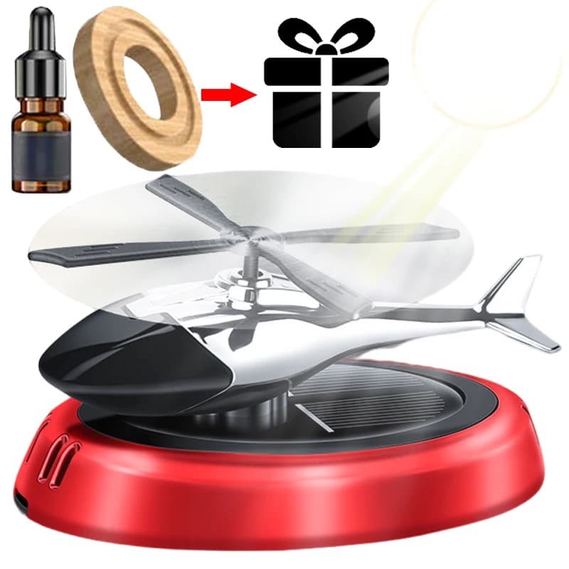 Helicopter Solar Rotating Car Perfume Diffuser Air Freshener Ornaments Car Fragrance Decoration Deodorant Perfume Cars Diffuser