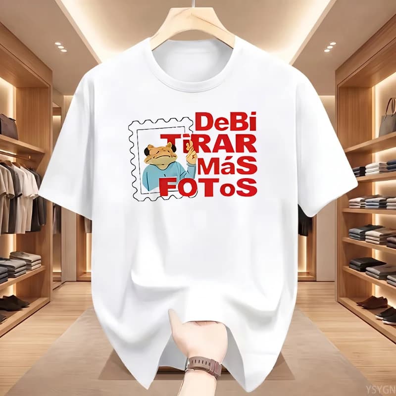 T-shirt Crop Top Casual da Donna Fun Frog Singer di Puerto Rico, Stile Hip Hop Gotico Anni '90, 100% Cotone, per Ragazze, Collezione 2026