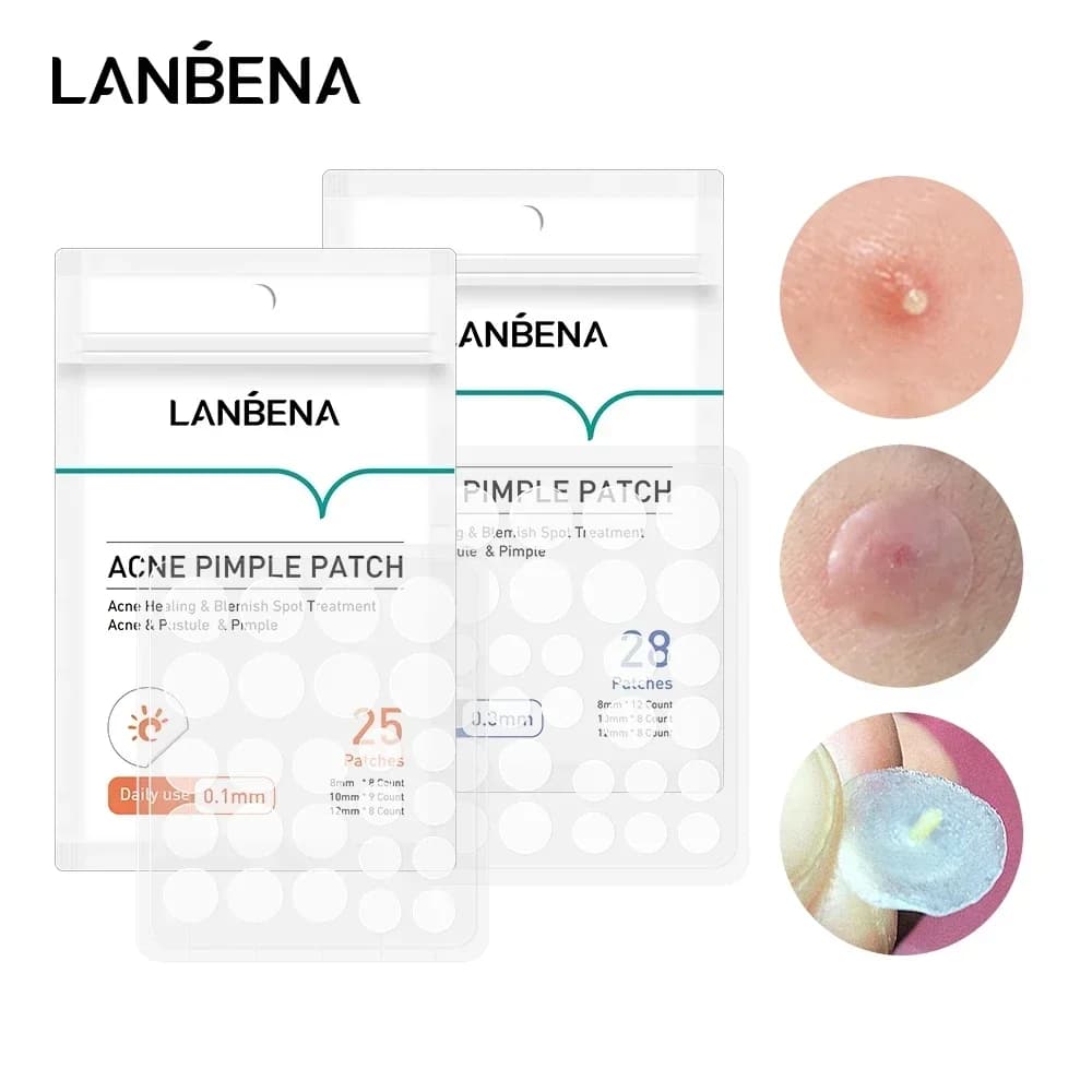 LANBENA Patch for pimples for acne 25 pieces Daily use Invisible stickers for acne Treatment of imperfections Makeup concealer for acne