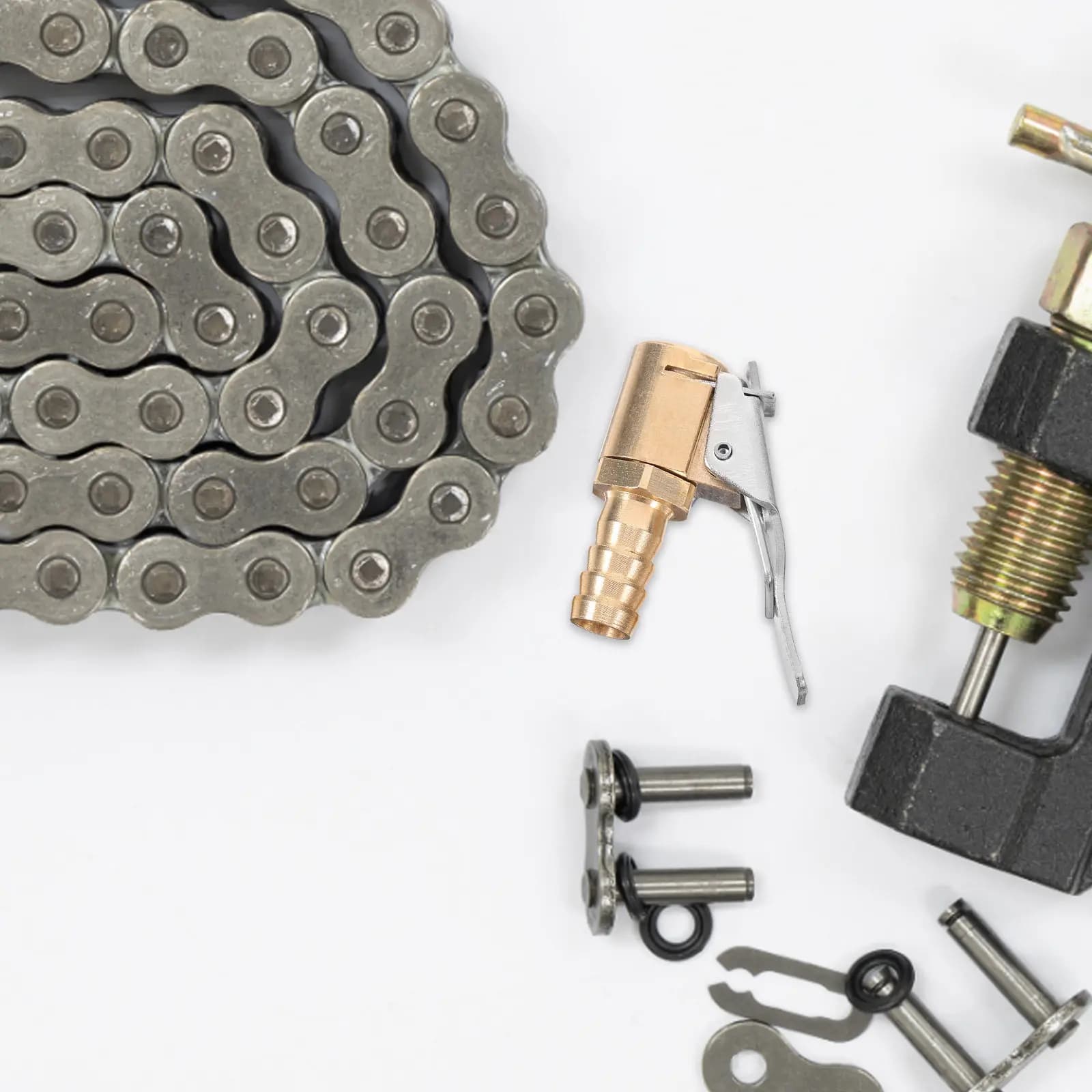 Clip di Bloccaggio Rapido per Gonfiaggio Pneumatici, Accessorio per Compressore d'Aria Portatile, per Emergenze