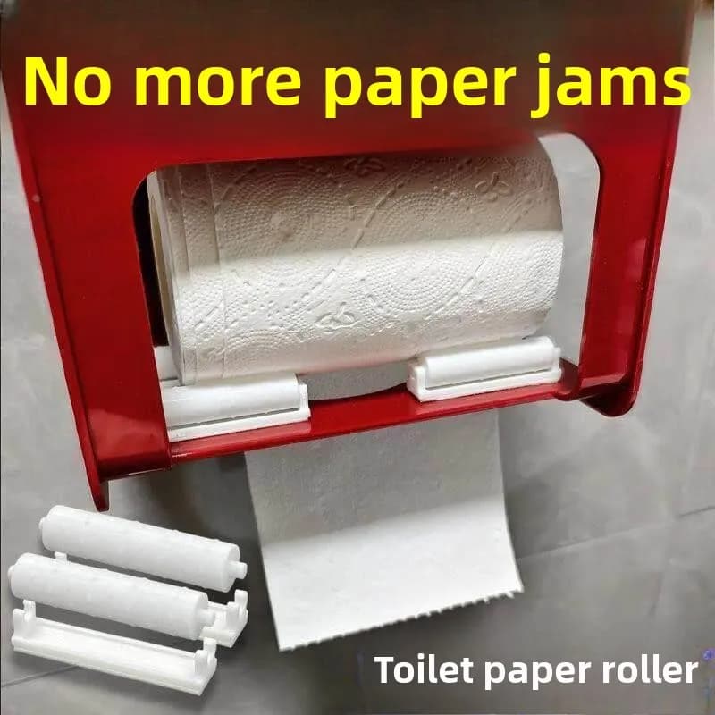 Smooth Rolling Toilet Paper Holder Bathroom Accessory with Sharp Wheel Toilet Paper Box Roll Holder Axis Support