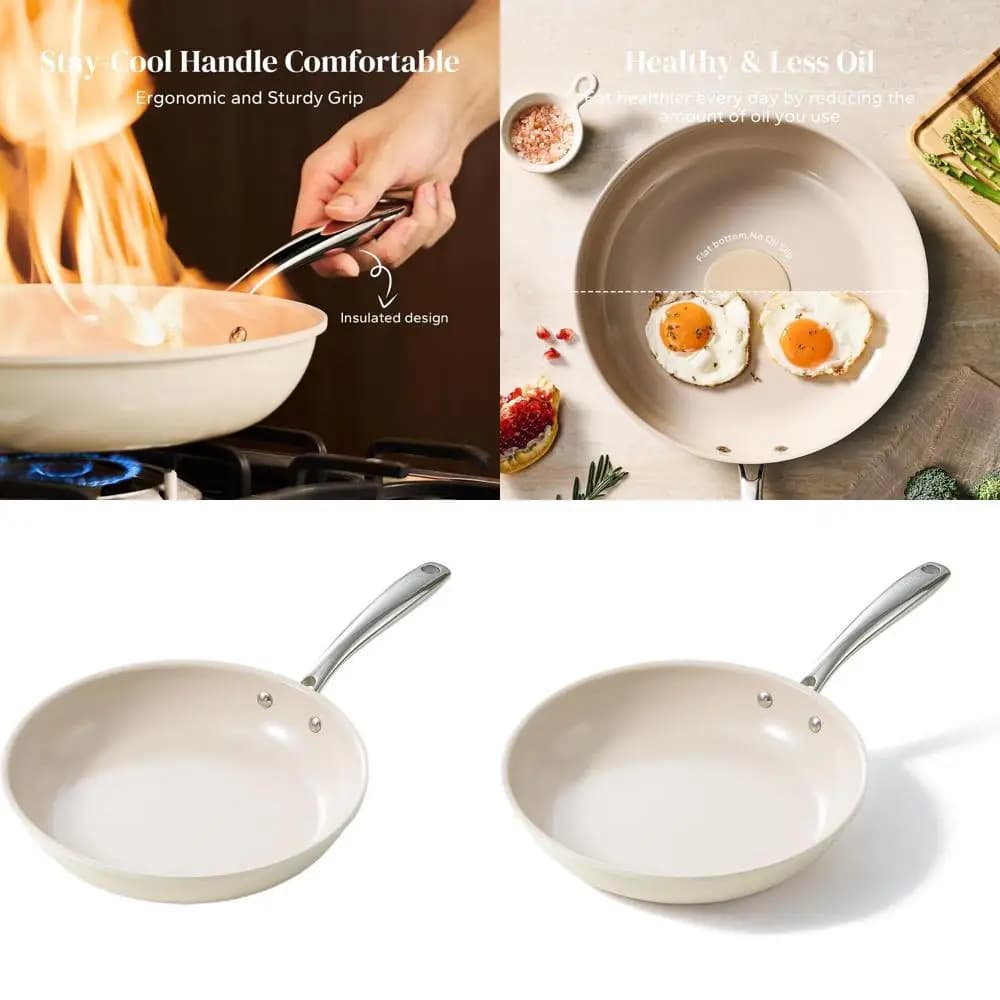 9.5 Insulating ceramic tiles, Compatible with All Cooking Plans, Washable in Dishwasher and Fitted with Oven, Without PFAS, Non Toxic
