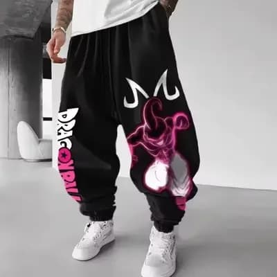 Pantaloni Sportivi Jogger 3D Dragon Ball Majin Buu Estate 2026, Asciugatura Rapida, Oversize, Stile Hip Hop Casual per Uomo Donna Bambino