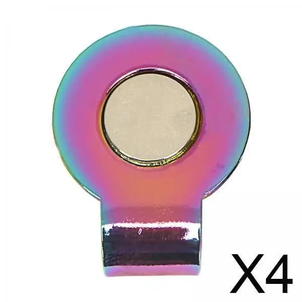 4 clip per cappello da golf, marcatore per palline da mm, clip per allineamento da golf, si attacca facilmente ai cappelli, visiera, accessori da golf