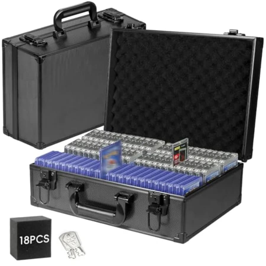 Toploader Storage Box for 3"x4" 35pt Rigid Cards, Holds 600+ Toploaders, Sports Card Storage Case Organizer, Trading Card Stora