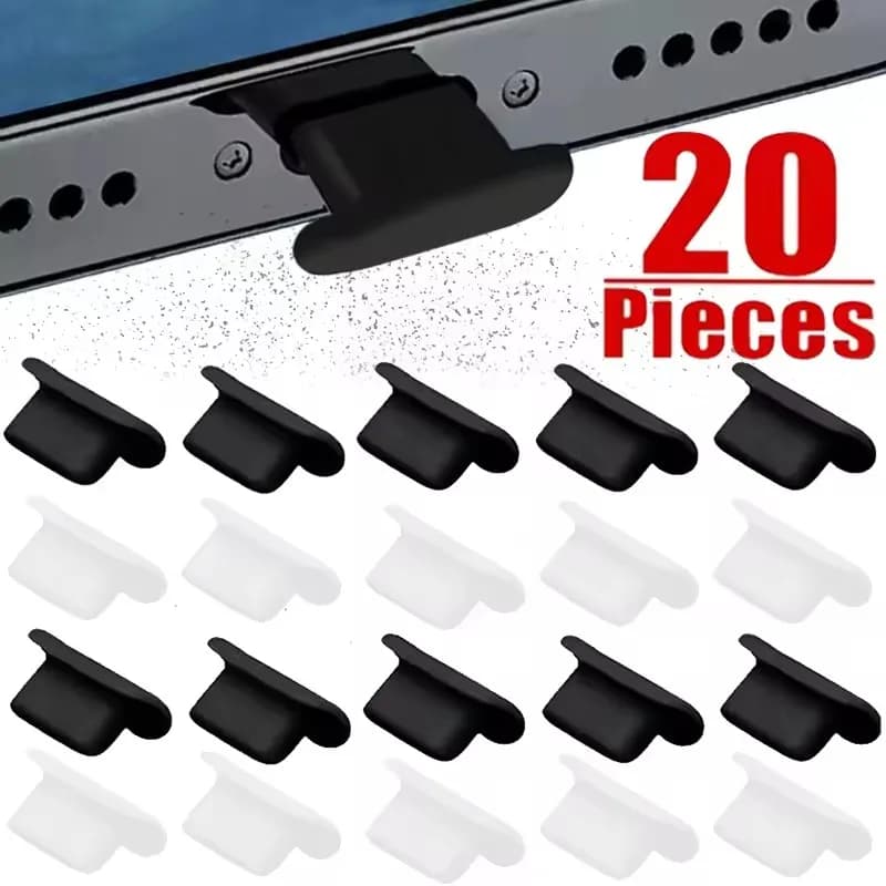20/10/5 pezzi tappo antipolvere in silicone per iPhone 12 13 14 Pro MAX 8 XS IOS porta di ricarica fulmine tappo di copertura tappi antipolvere in gomma morbida