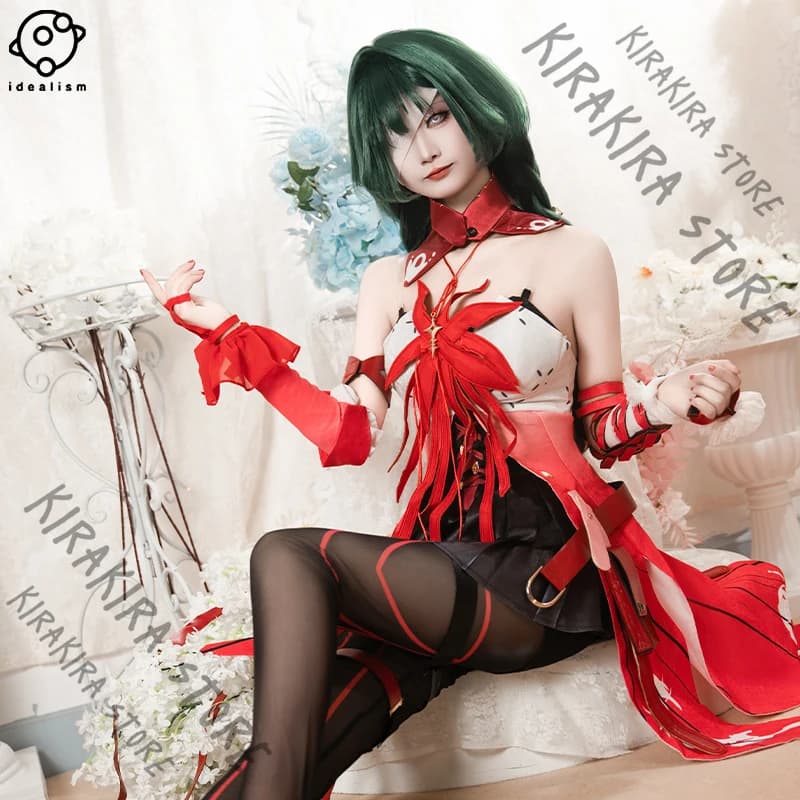 Phrolova da Wuthering Waves Set di costumi cosplay Gioco Equinox Flower Dress Accessorio per montaggio su esposizione di fumetti di Halloween femminile