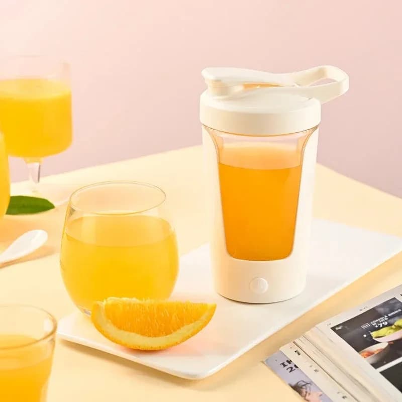 Portable Electric Blender Cup Automatic Protein Shaker for Milk Powder Mixing Ideal for Gym Travel Outdoor Sports