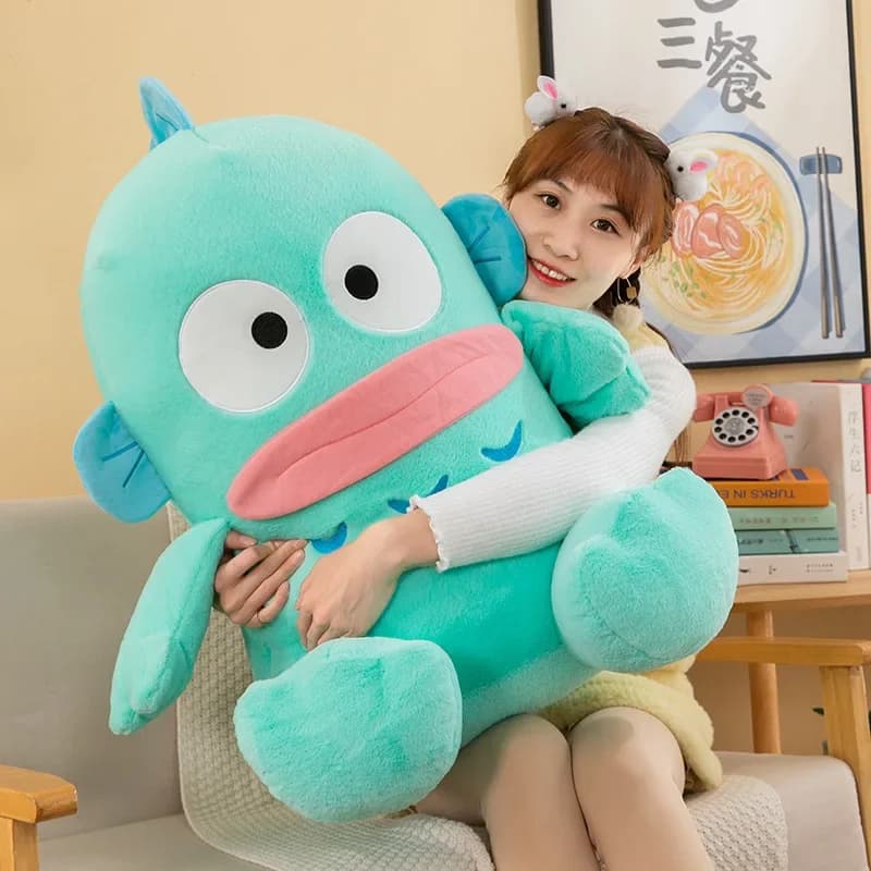 Hot Sanrio Kawaii Hangyodon peluche cartone animato carino bambole di peluche cuscino regalo di compleanno per bambini amici decorazione di Halloween