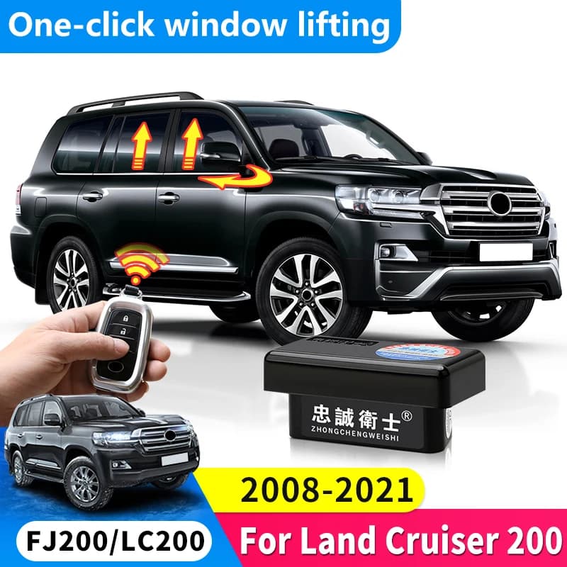 Per Toyota Land Cruiser 200 LC200 finestra automatica chiudi specchietto retrovisore porta di chiusura pieghevole accessori per la modifica del modulo dati OBD 2008-2021 2020 2019 2018 2017 2016 2015 2014 2013 2012