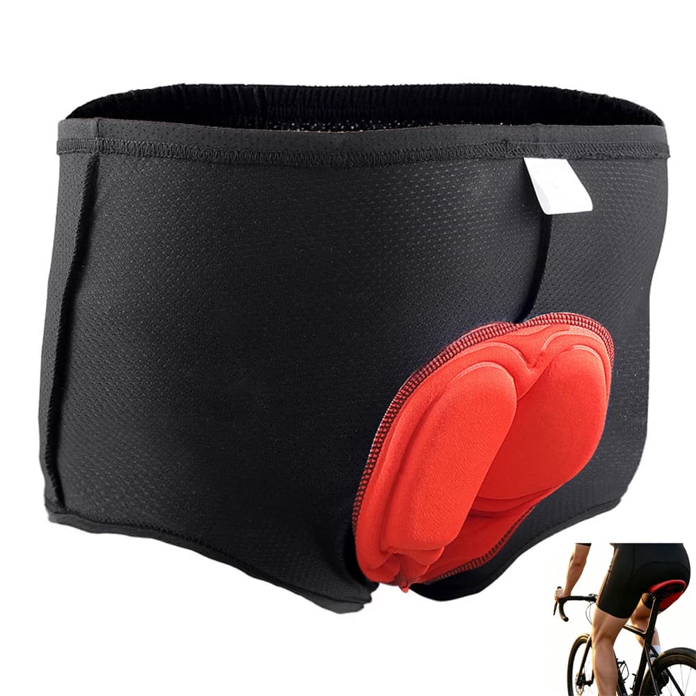 OZZOMM 1Pcs Cycling Underwear for Men, 4D Gel Padded Bike Bicycle Shorts Cycle Biking Riding Undershorts MTB Mountain Brief