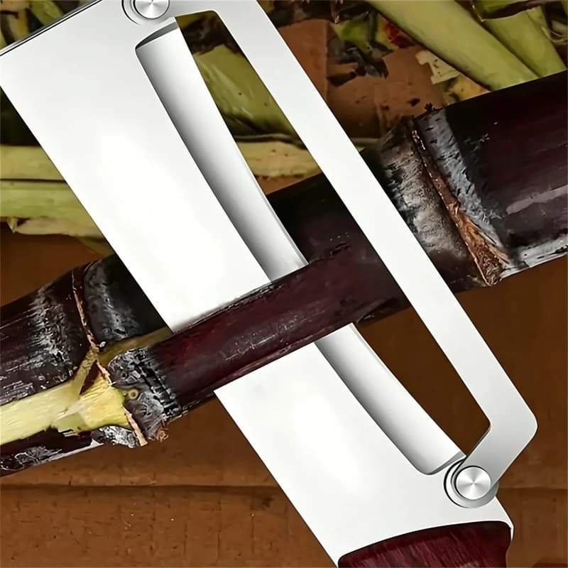 Pelapatate da cucina in acciaio inossidabile, coltello per canna da zucchero, pelapatate multifunzione per verdure, patate e zucca, utensile da cucina