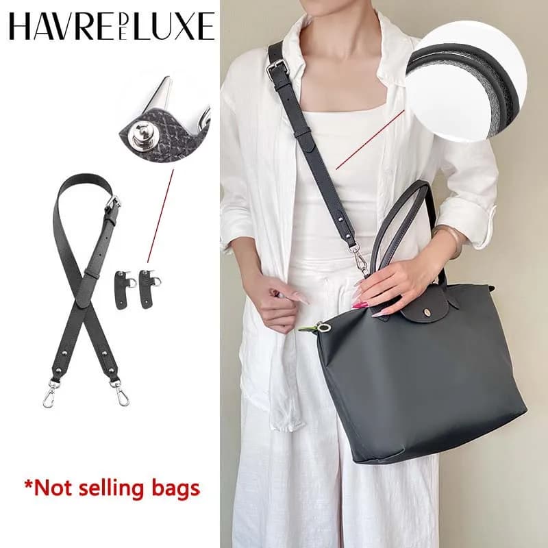Tracolla in pelle per borsa Longchamp M, accessorio durevole per la modifica della borsa regalo senza foratura, accessori per borse