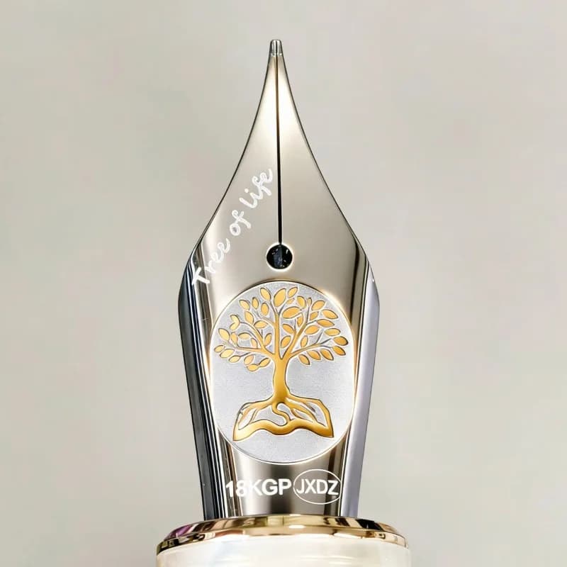 Fountain Pen Nibs Tree of Life Pattern No.6 Tip Smooth Replacement School Supplies Stationery for JINHAO MAJOHN HONGDIAN