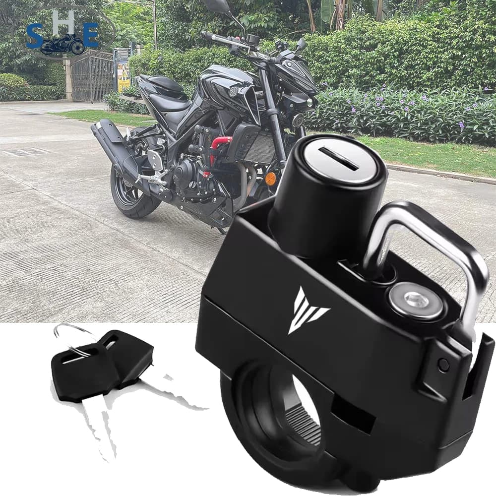Per YAMAHA MT01 MT09 MT07 MT10 MT03 MT 09 07 03 10 Accessori Moto Blocco Casco Antifurto Dispositivo di Bloccaggio Antiruggine