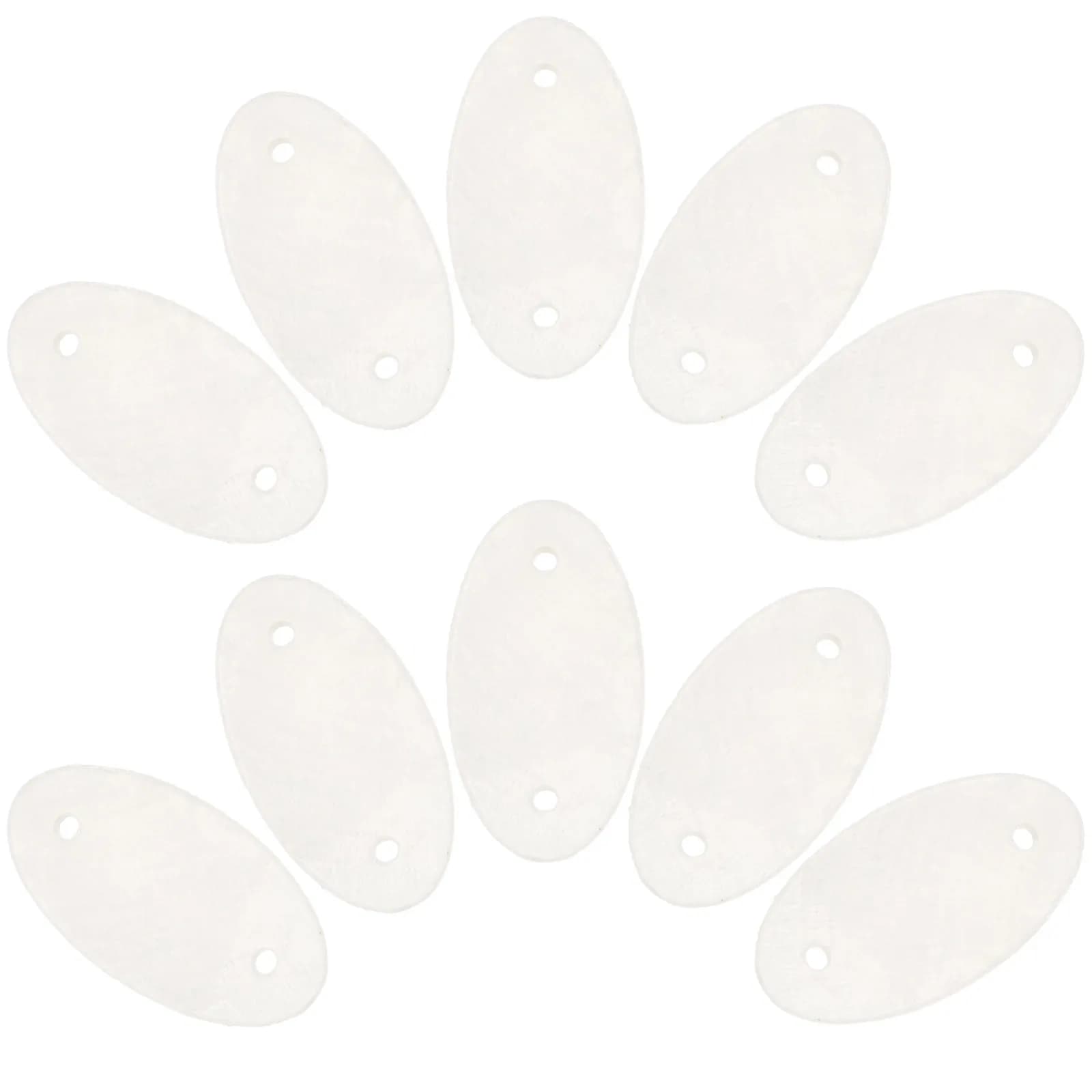 100Pcs Oval Capiz Shell Pieces Natural Transparent Shell Charms for Wind Chimes Door Curtains Jewelry Craft Wedding Decor