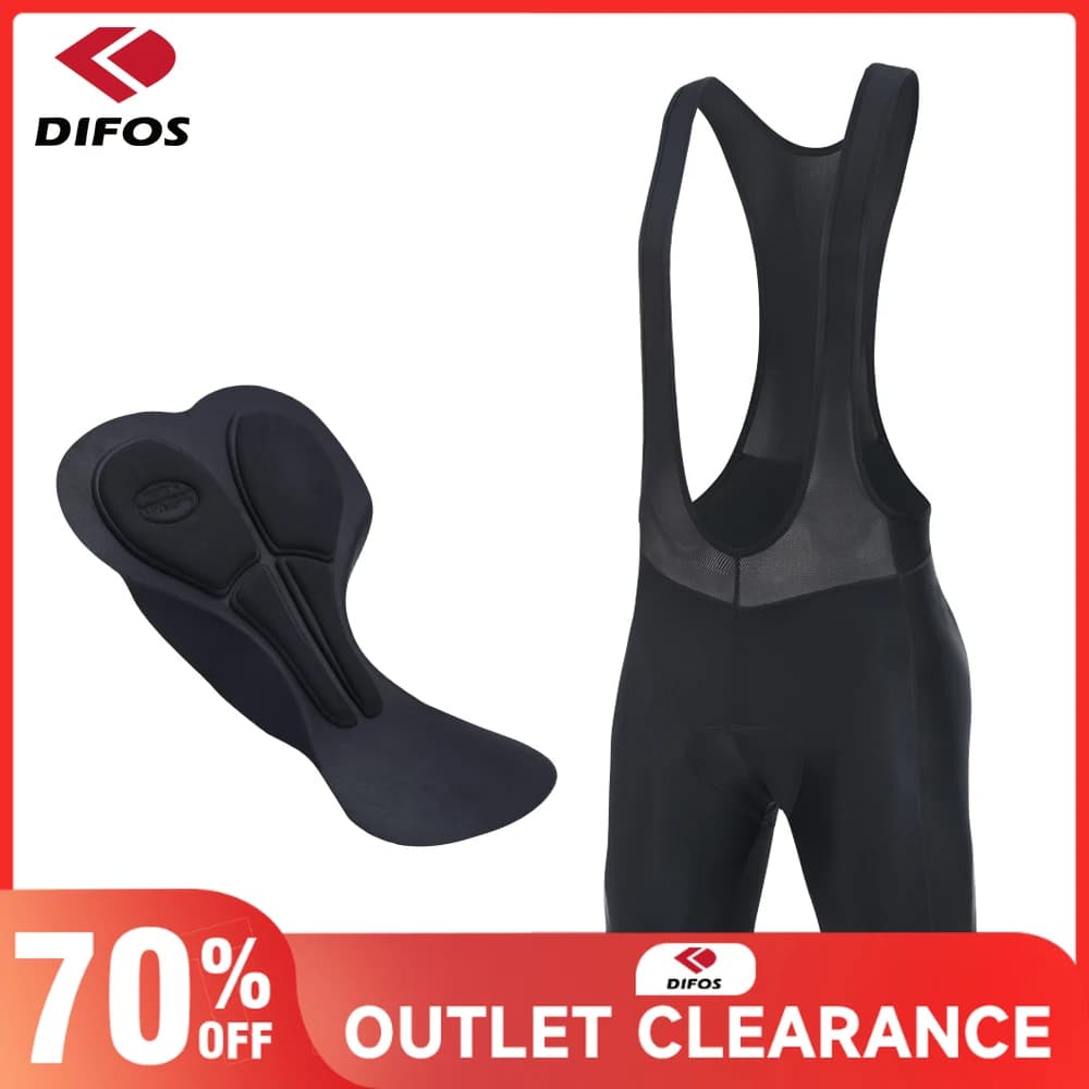 Difos Shorts with Men's Cycling Suspenders Summer Breathable 4D Padded Outdoor Cycling Collant Outdoor Quick Dry MTB/Biker Road Lilies Mezzi Short Trousers