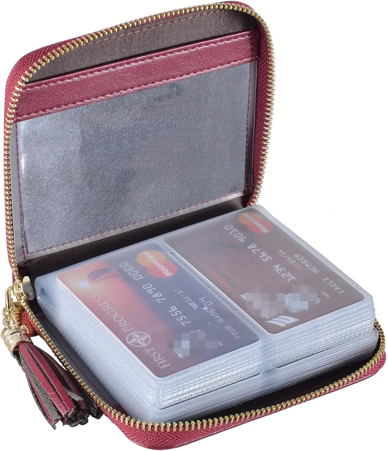 Portafoglio Porta Carte di Credito RFID Bloccante per Donne - Piccolo Porta Documenti in Pelle