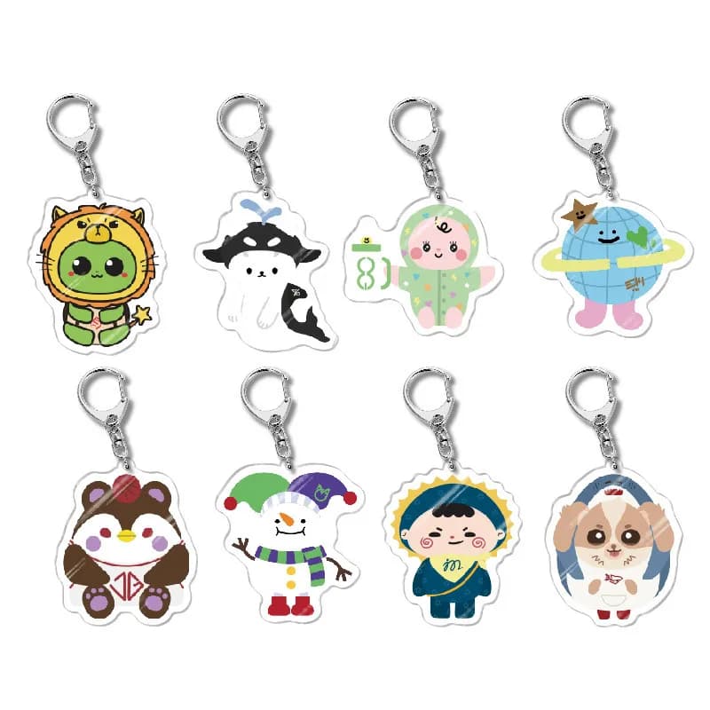 GMMTV Bright Win Gemini Idol Acrylic Keychain Jewelry Fans Key Chain Related Products Creativity Gift Key Chain Pendant Ornament