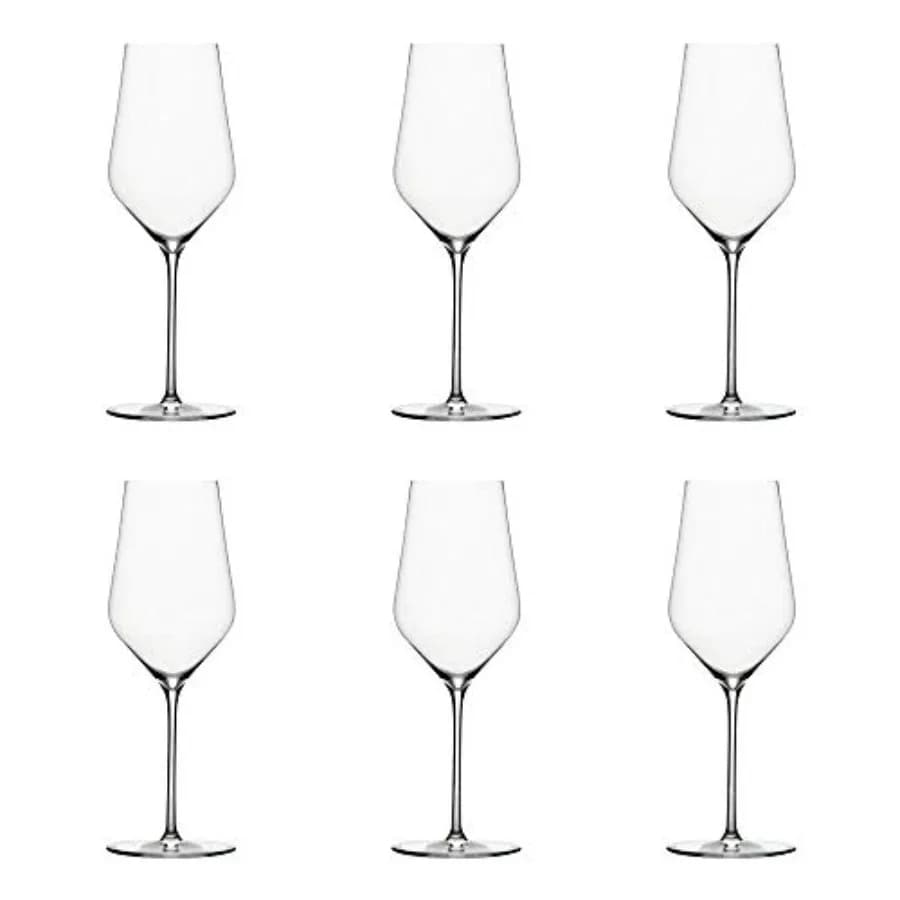 Denk'Art White Wine Glass made from Lead-Free Crystal Boxed Set of 6