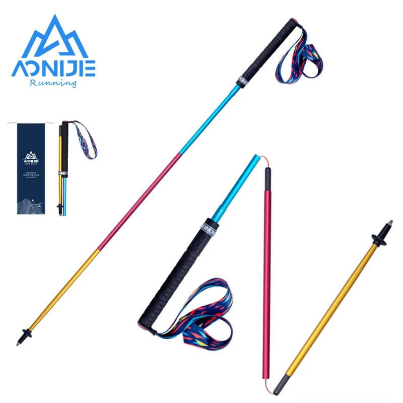 AONIJIE E4201 Trekking pole updated Carbon Fiber Aluminum Trekking pole Foldable light walking stick with fast closing
