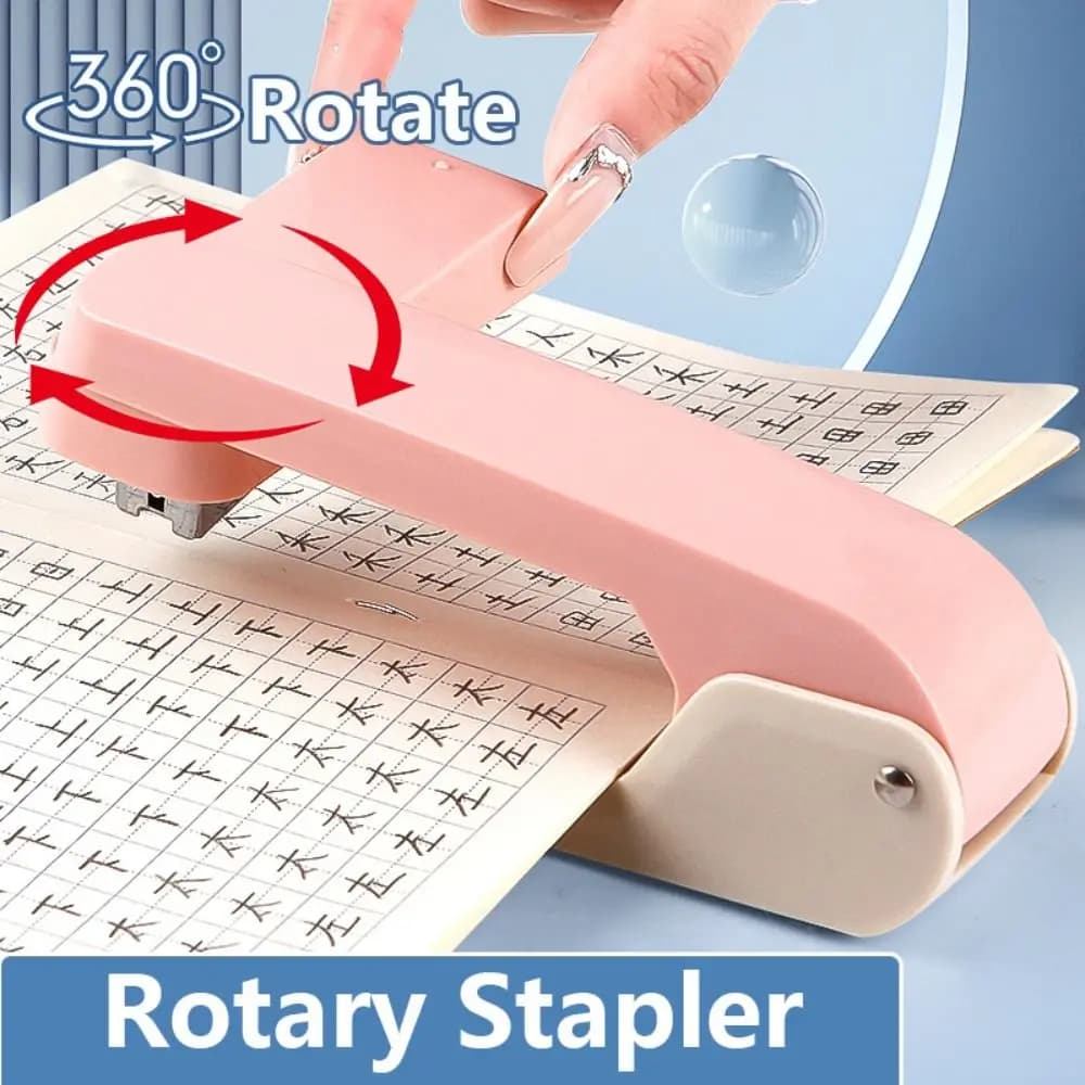 Utilizzare 24/6 graffette cucitrice per impieghi gravosi cucitrice rotante a 360 gradi lunga in metallo senza sforzo cucitrice per impieghi gravosi forniture per rilegatura