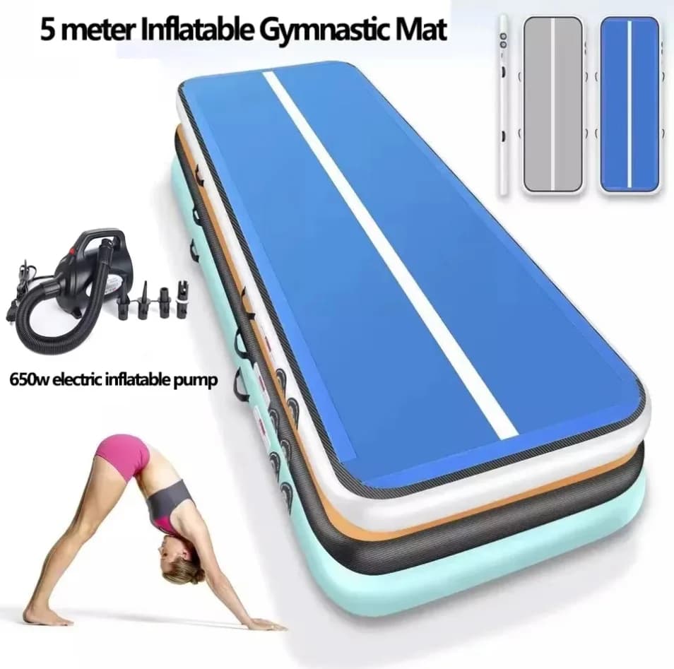 Professional Gym Sports Yoga Mat with 5m Inflatable Air Track with Pump Training Mat/Cheerleader
