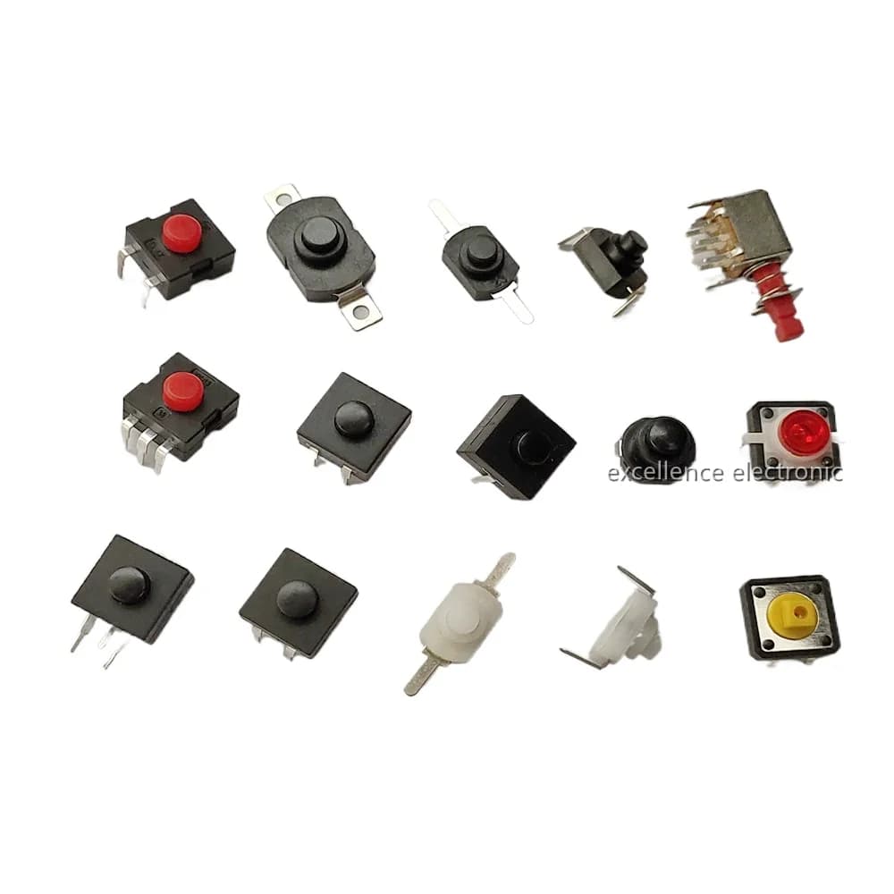 5 pcs switch torch button clicky switch on off torch LED flashlight light lantern light parts DIY