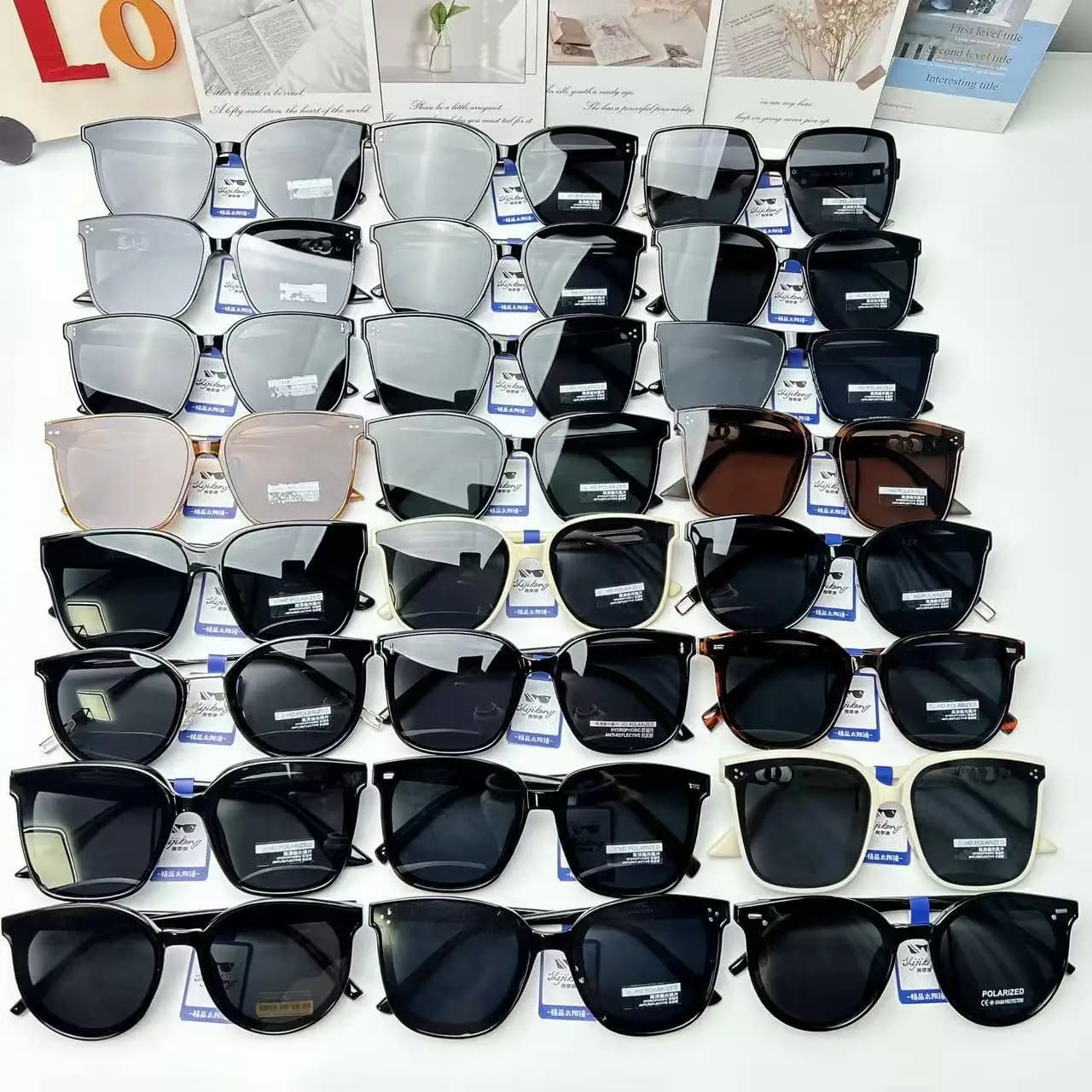 New TR90 premium-sensitive polarized sunglasses UV-proof driving plate men's and women's sunglasses fashion sunglasses