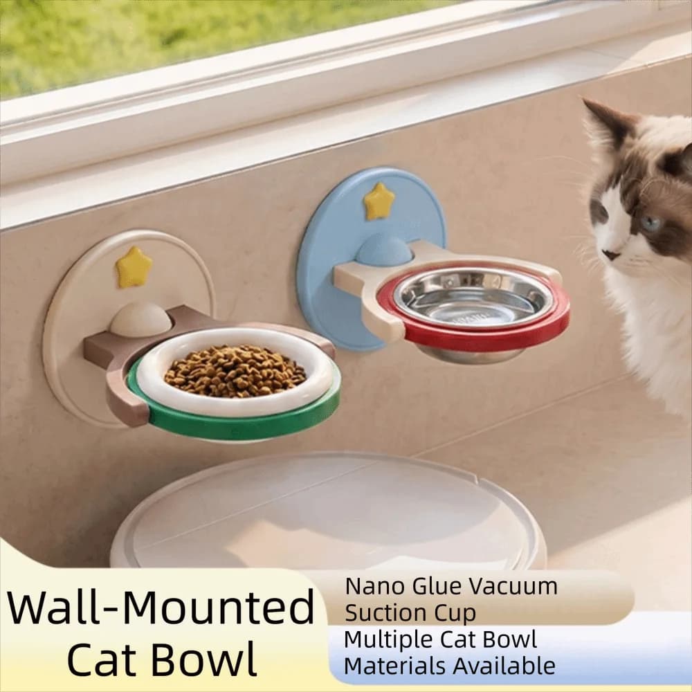 Creative Adjustable Angle Cat Bowl Non-Slip 304 Stainless Steel Pet Bowl Multifunction Stable Water Food Bowl Pet Supplies