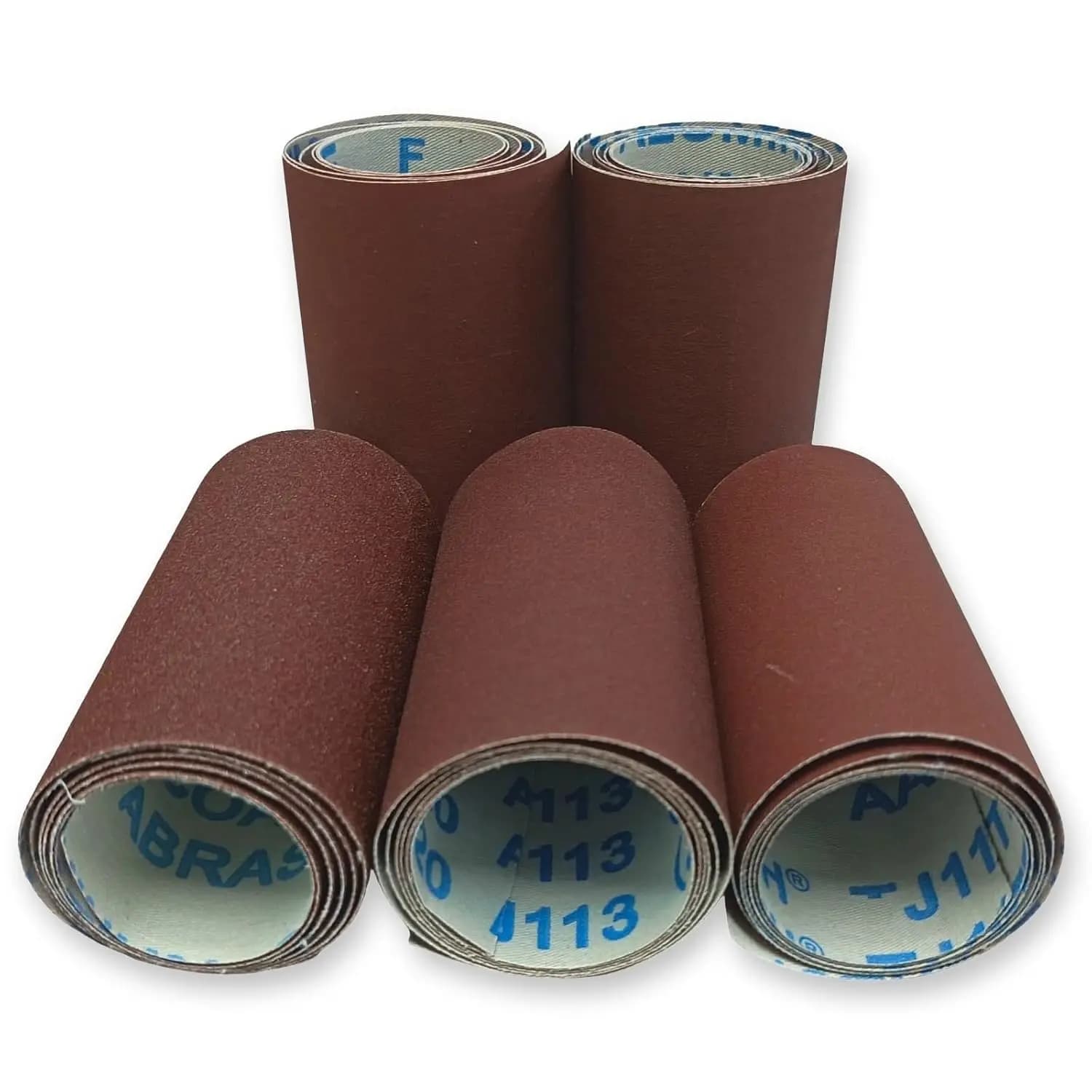 Rotolo di carta vetrata in ossido di alluminio grana 60-1000, 1m x 115mm, per levigatura e lucidatura a umido/a secco.